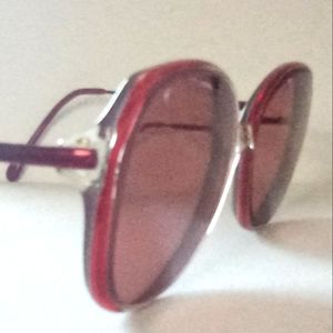 Vintage Murari RX Clear/Metallic Red Eyeglasses NOS  Italy NOS